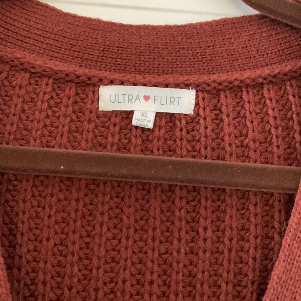 Distressed Rust Sweater - Picture 3 of 3
